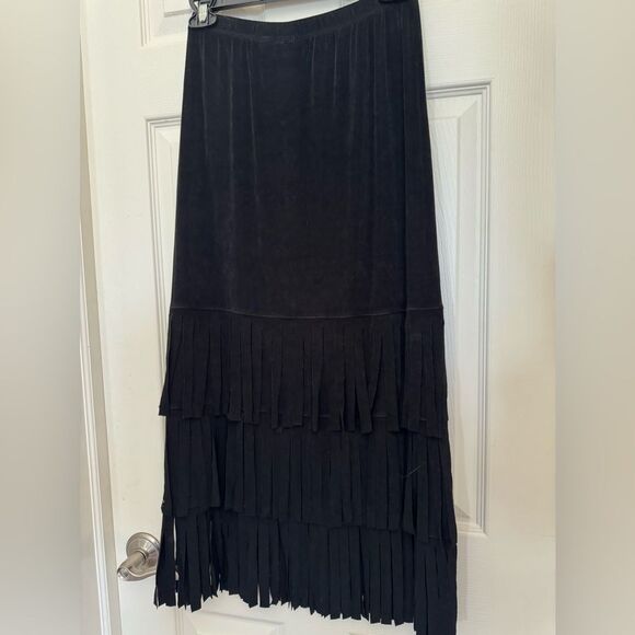 Chicos Travelers Black skirt (size 0) - Picture 1 of 8